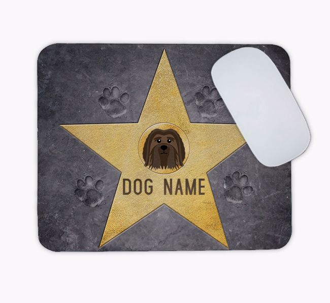 Star of Fame: Personalised {breedFullName} Mouse Mat